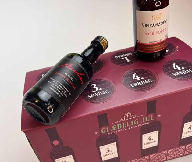 Julekalendere med vin og/eller portvin