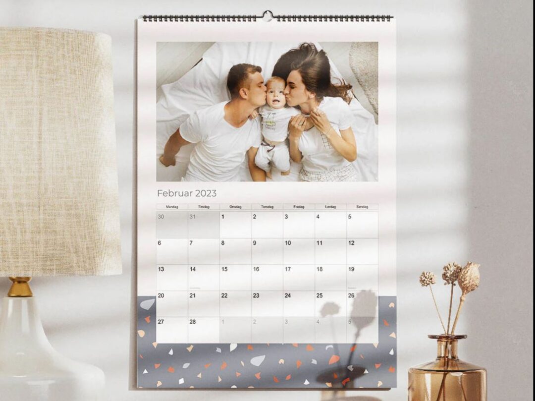 Personlig fotokalender med billeder