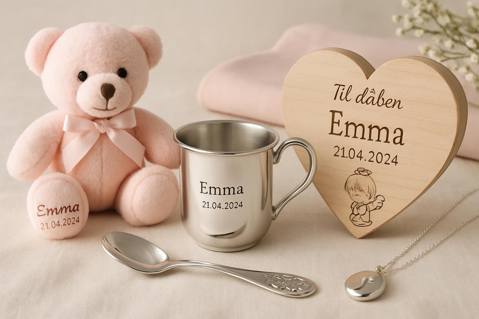 Personlige dåbsgaver til piger