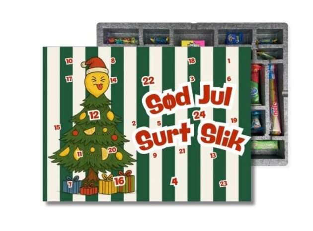 Giving Deer julekalender med surt slik