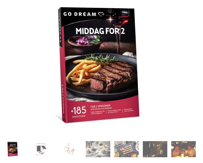 middag for 2 gavekort