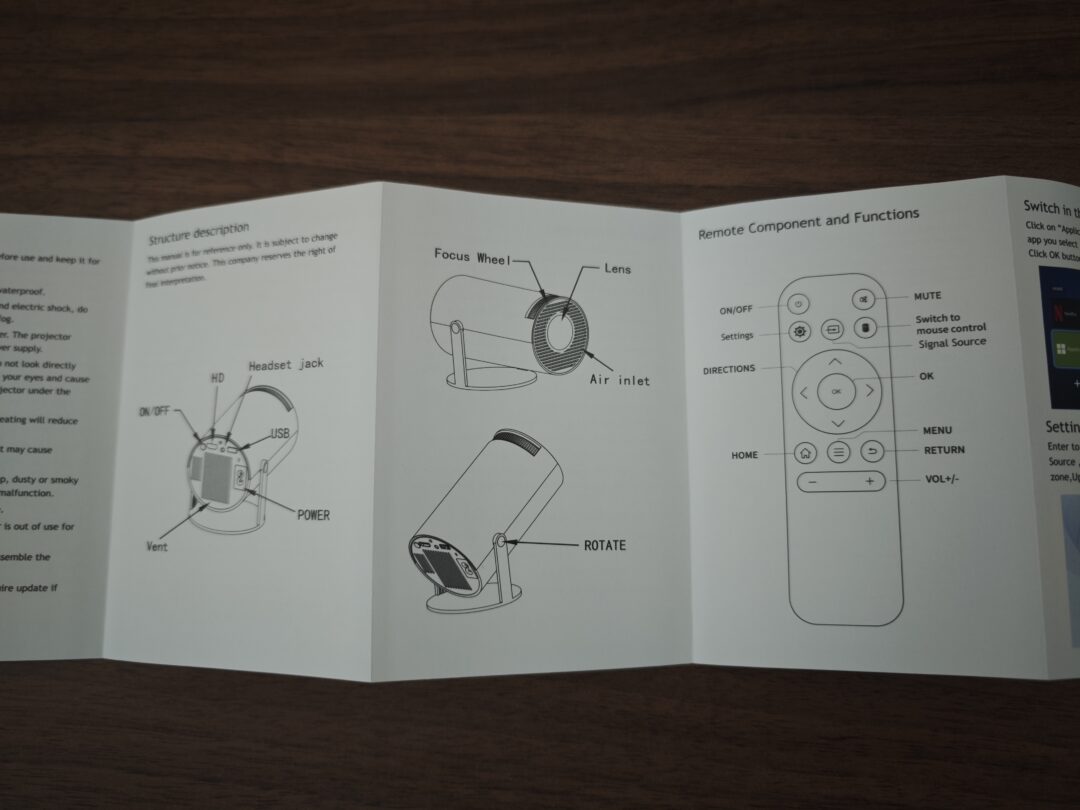 Beamly projektor vejledning til brug